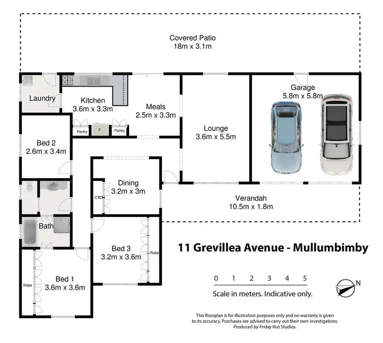 Floorplan of Homely house listing, 11 Grevillea Avenue, Mullumbimby NSW 2482
