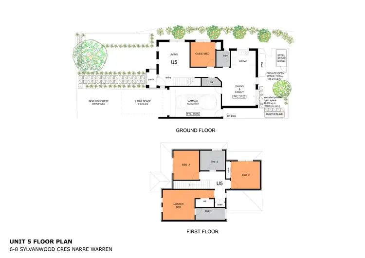 Floorplan of Homely house listing, 5/6-8 Sylvanwood Crescent, Narre Warren VIC 3805