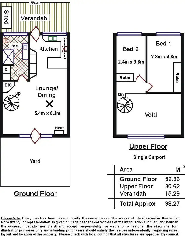 Floorplan of Homely townhouse listing, 16/3 Witter Place, Brooklyn Park SA 5032