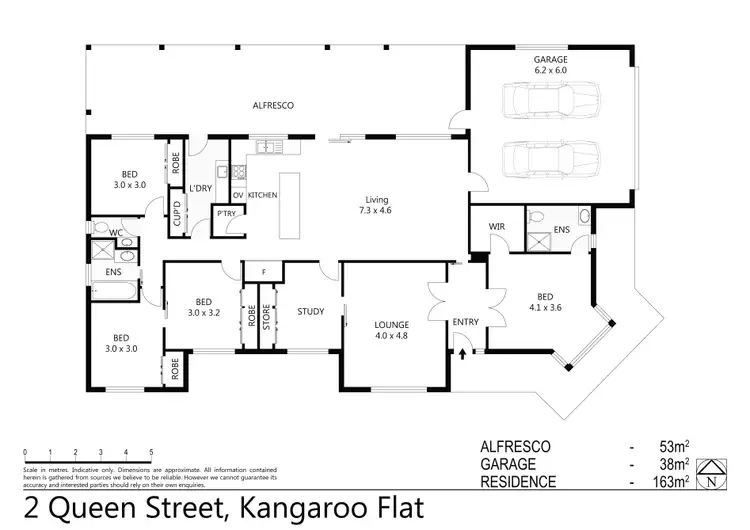 Floorplan of Homely house listing, 2 Queen Street, Kangaroo Flat VIC 3555