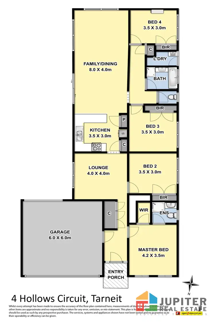 Floorplan of Homely house listing, 4 Hollows Circuit, Tarneit VIC 3029