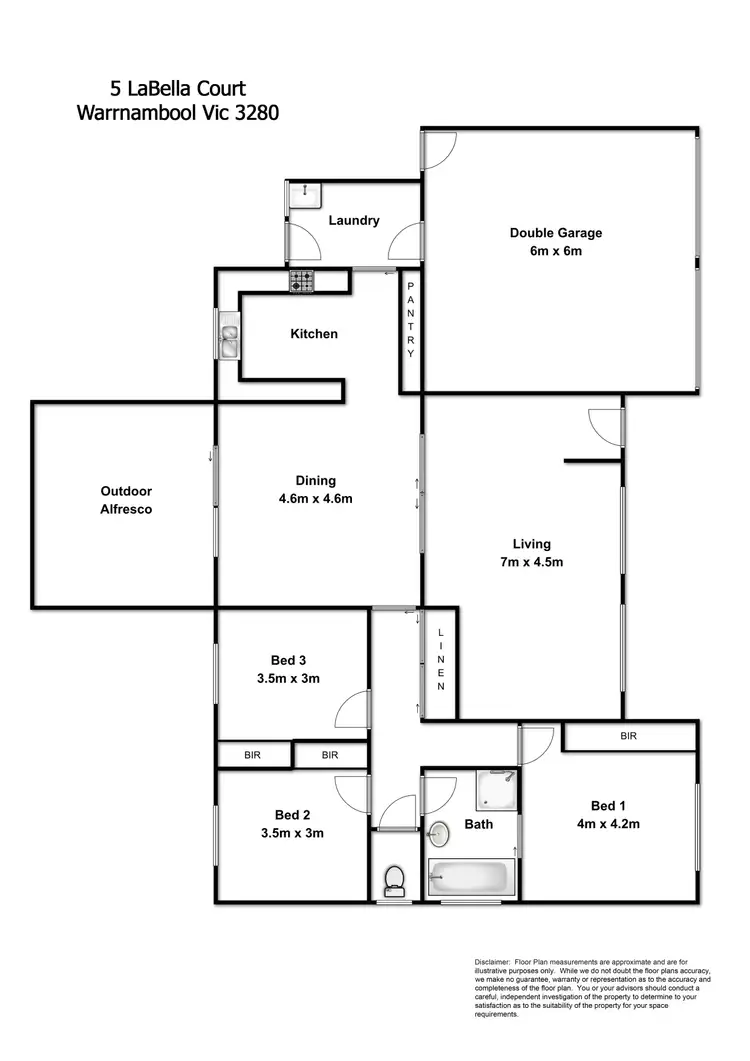 Floorplan of Homely house listing, 5 La Bella Court, Warrnambool VIC 3280