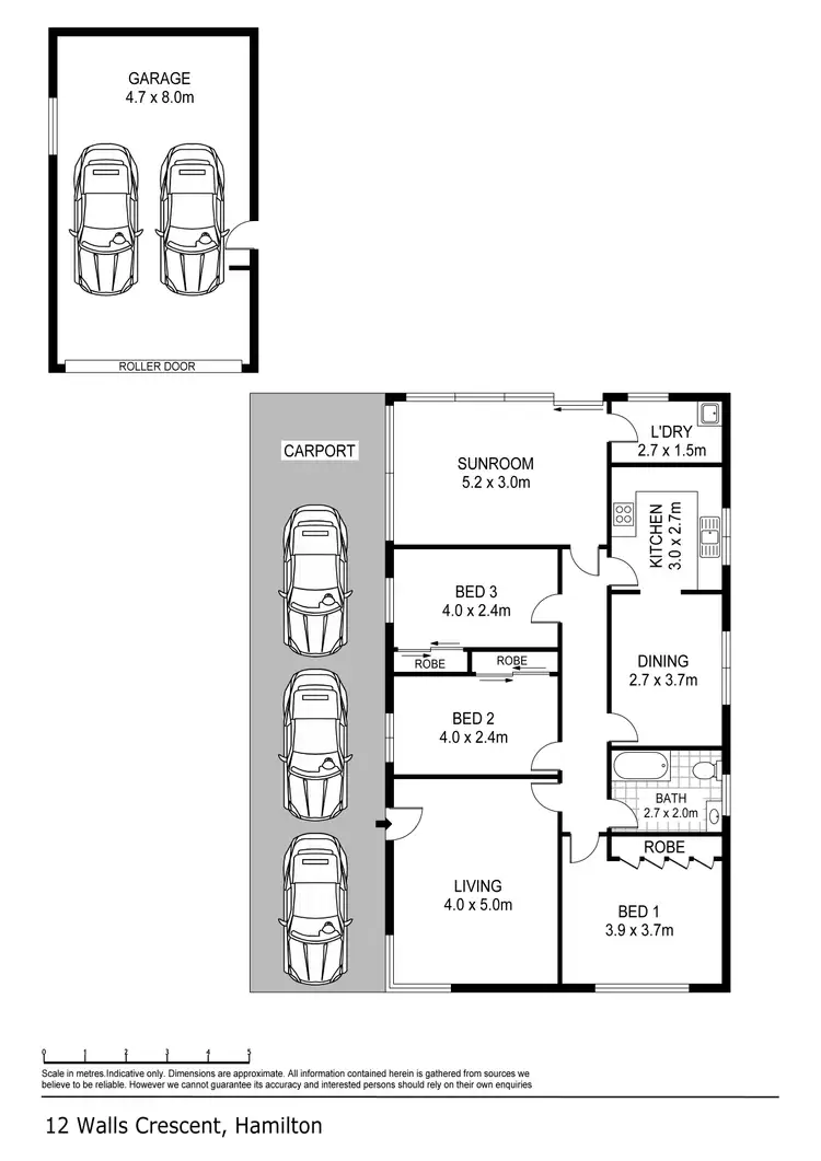 Floorplan of Homely house listing, 12 Walls Crescent, Hamilton VIC 3300