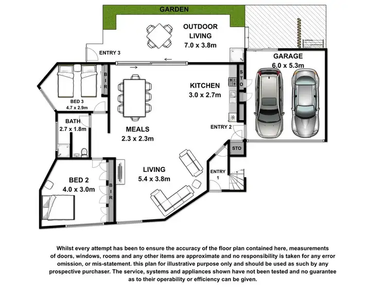 Floorplan of Homely house listing, 55 Philip Street, Port Fairy VIC 3284