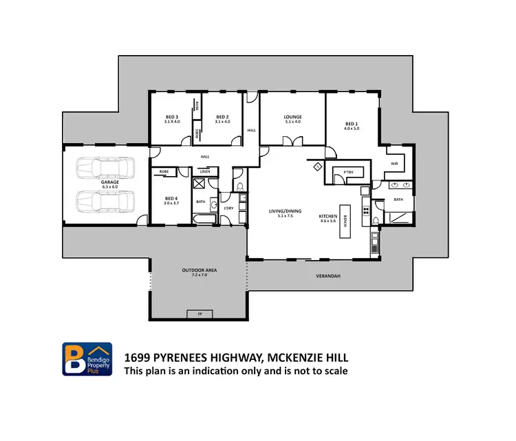 Floorplan of Homely house listing, 1699 Pyrenees Highway, Mckenzie Hill VIC 3451