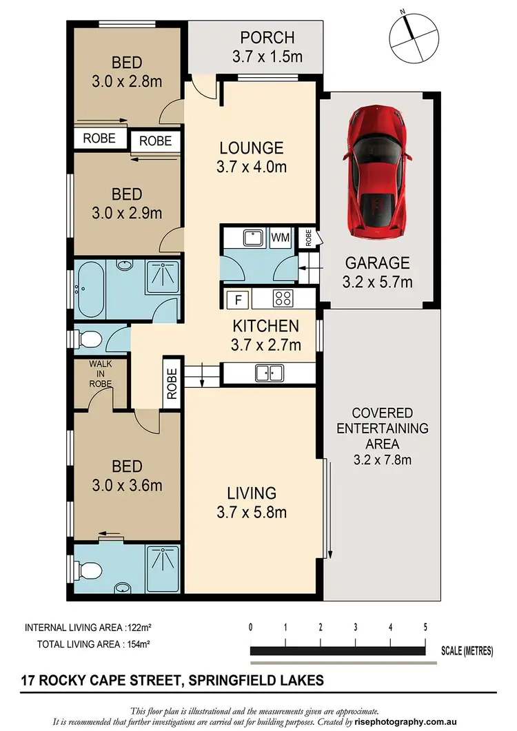Floorplan of Homely house listing, 17 Rocky Cape Street, Springfield Lakes QLD 4300