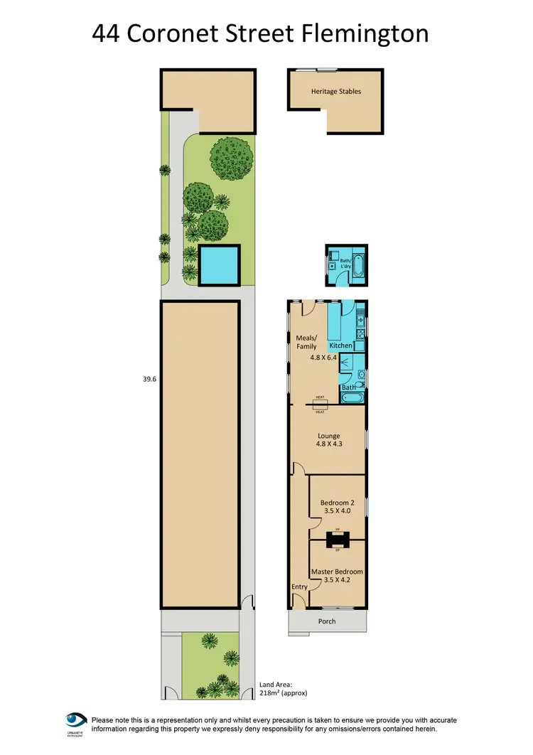Floorplan of Homely house listing, 44 Coronet Street, Flemington VIC 3031