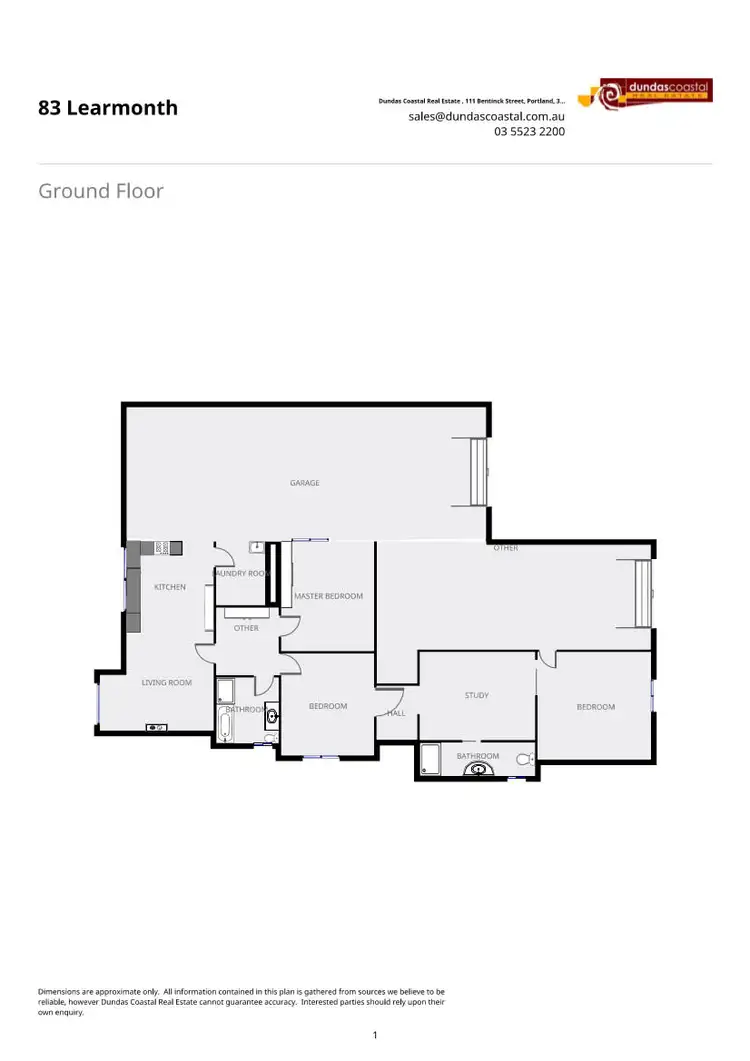 Floorplan of Homely house listing, 83 Learmonth Street, Portland VIC 3305