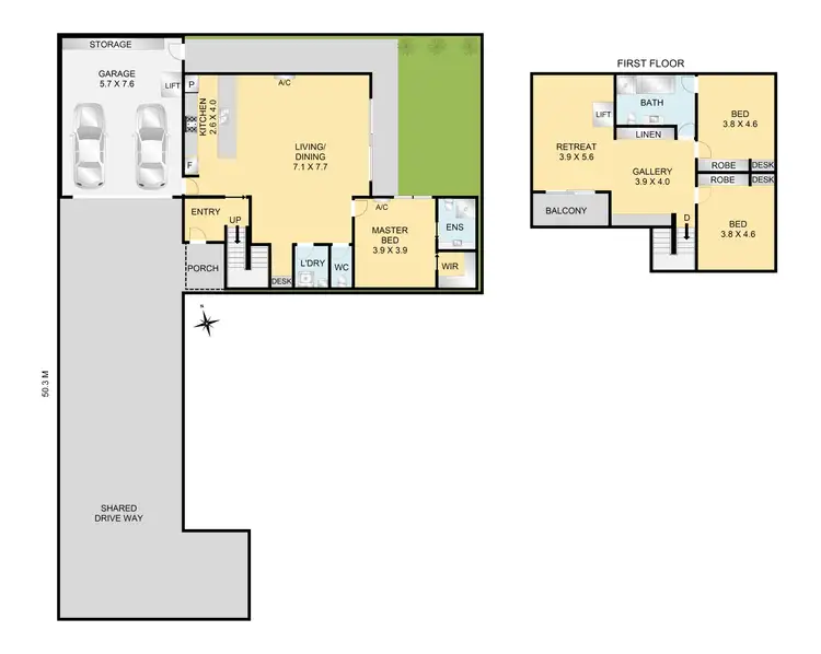 Floorplan of Homely townhouse listing, 3/2 Sheridan Street, Hamlyn Heights VIC 3215