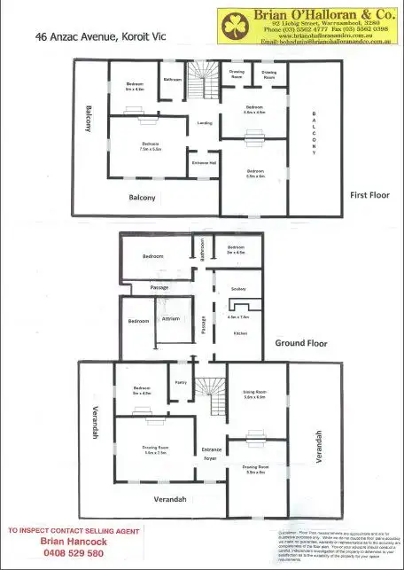 Floorplan of Homely house listing, 46 Anzac Avenue, Koroit VIC 3282