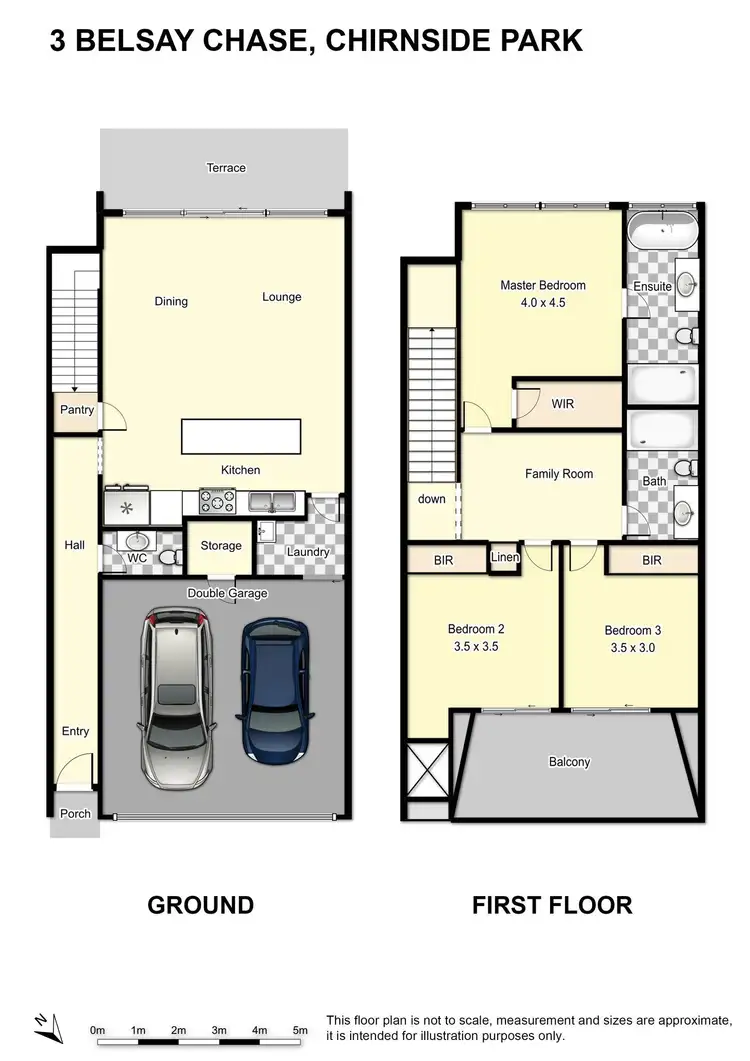 Floorplan of Homely townhouse listing, 3 Belsay Chase, Chirnside Park VIC 3116