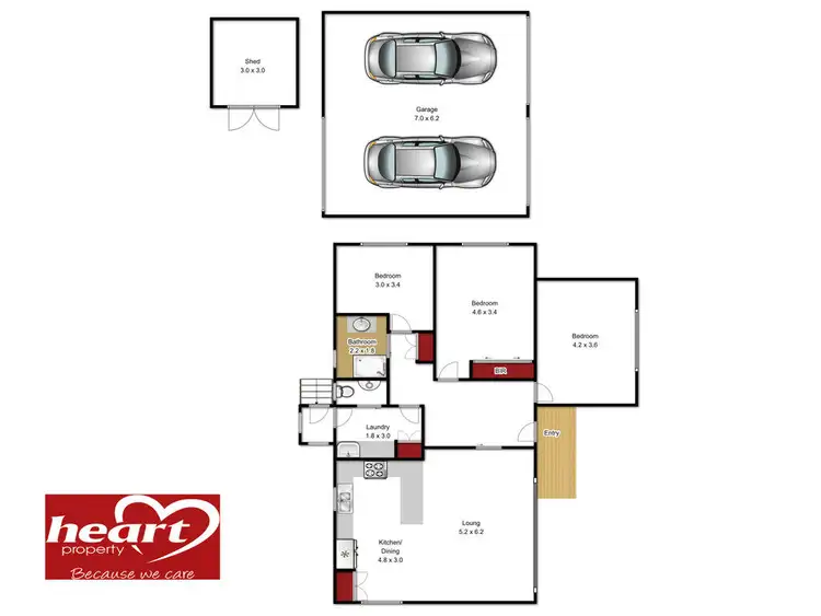 Floorplan of Homely house listing, 150 Dawson Street, Sale VIC 3850
