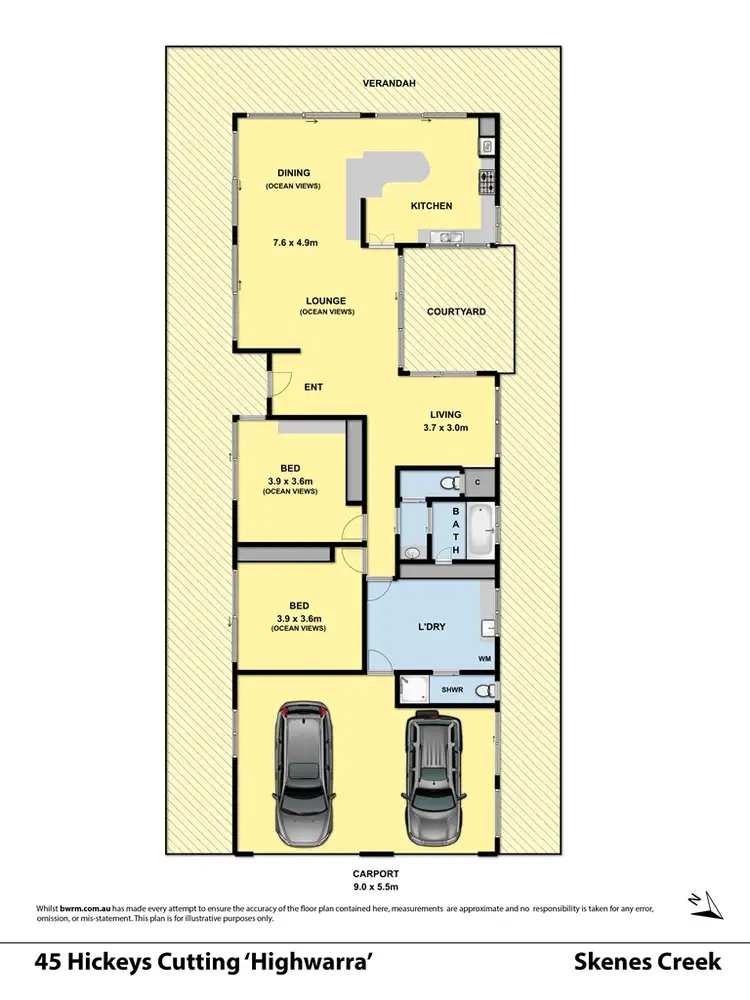 Floorplan of Homely house listing, 45 Hickeys Cutting, Skenes Creek VIC 3233