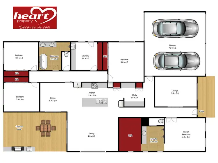 Floorplan of Homely house listing, 6 Peppercorn Close, Sale VIC 3850
