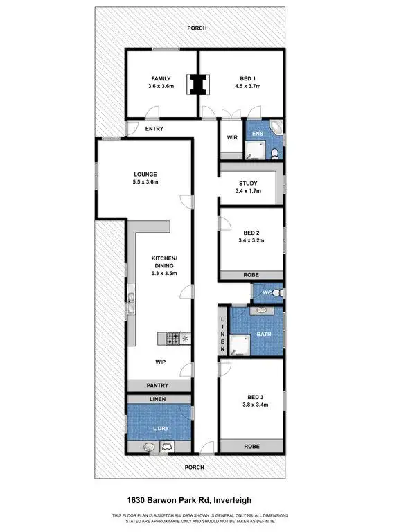 Floorplan of Homely rural property listing, 1630 Barwon Park Road, Inverleigh VIC 3321