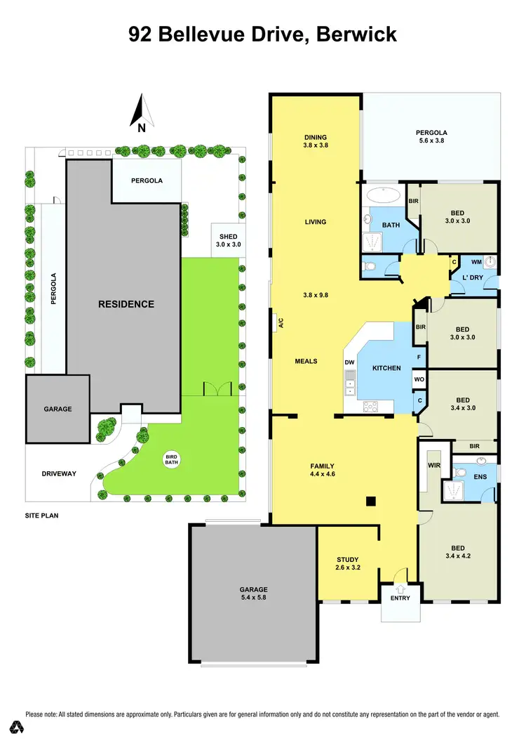 Floorplan of Homely house listing, 92 Bellevue Drive, Berwick VIC 3806