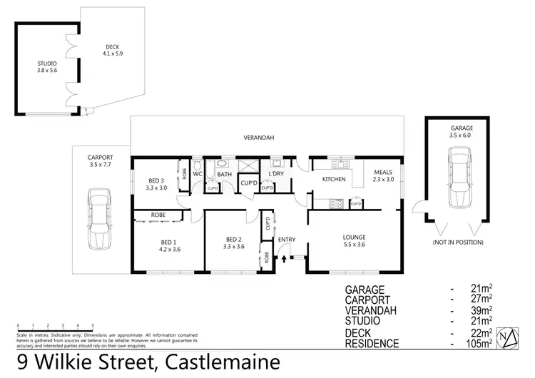 Floorplan of Homely house listing, 9 Wilkie Street, Castlemaine VIC 3450