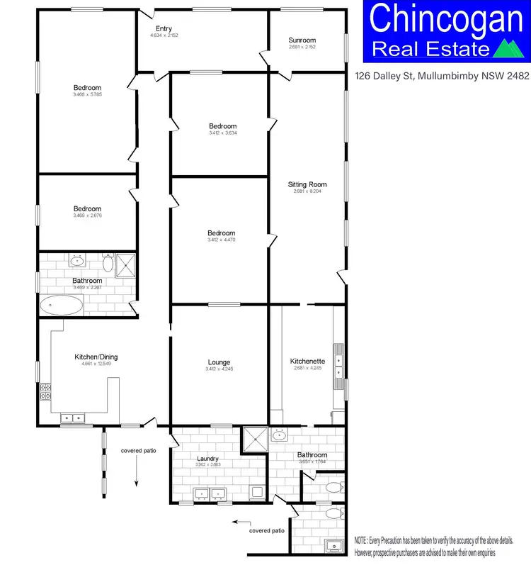 Floorplan of Homely house listing, 126 Dalley Street, Mullumbimby NSW 2482