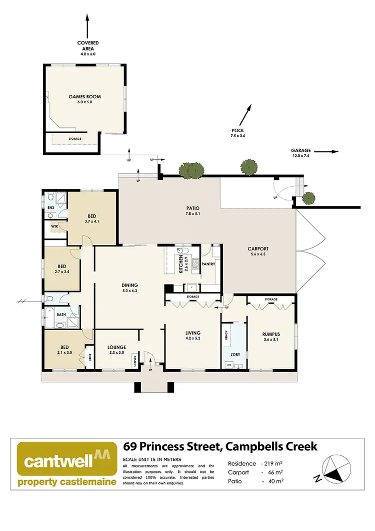 Floorplan of Homely house listing, 69 Princess Street, Campbells Creek VIC 3451