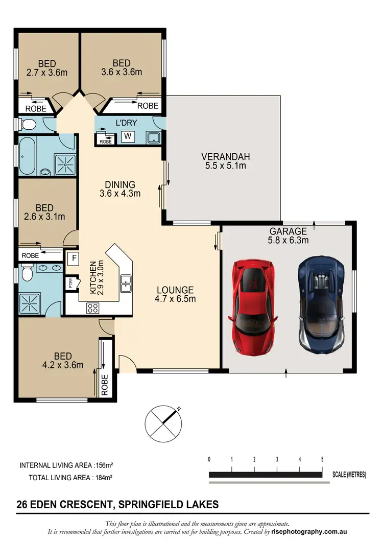 Floorplan of Homely house listing, 26 Eden Crescent, Springfield Lakes QLD 4300