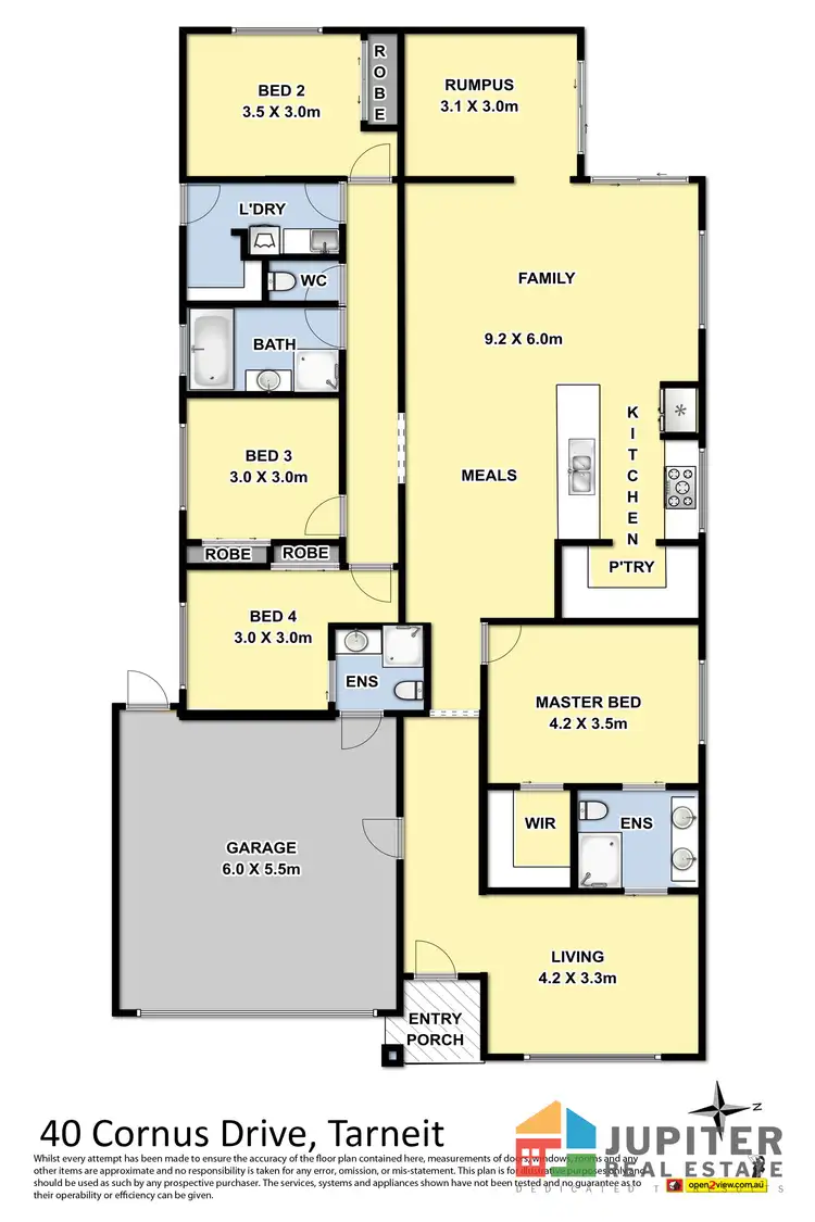 Floorplan of Homely house listing, 40 Cornus Drive, Tarneit VIC 3029