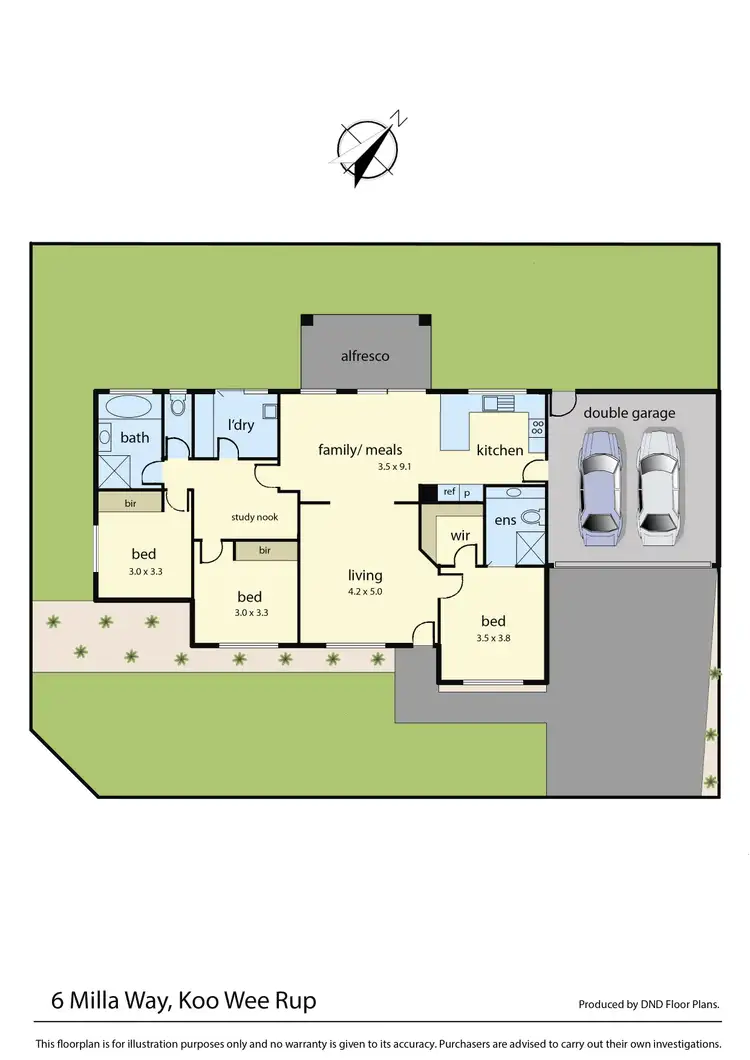 Floorplan of Homely house listing, 6 Milla Way, Koo Wee Rup VIC 3981