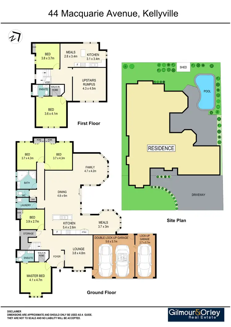 Floorplan of Homely house listing, 44 Macquarie Avenue, Kellyville NSW 2155