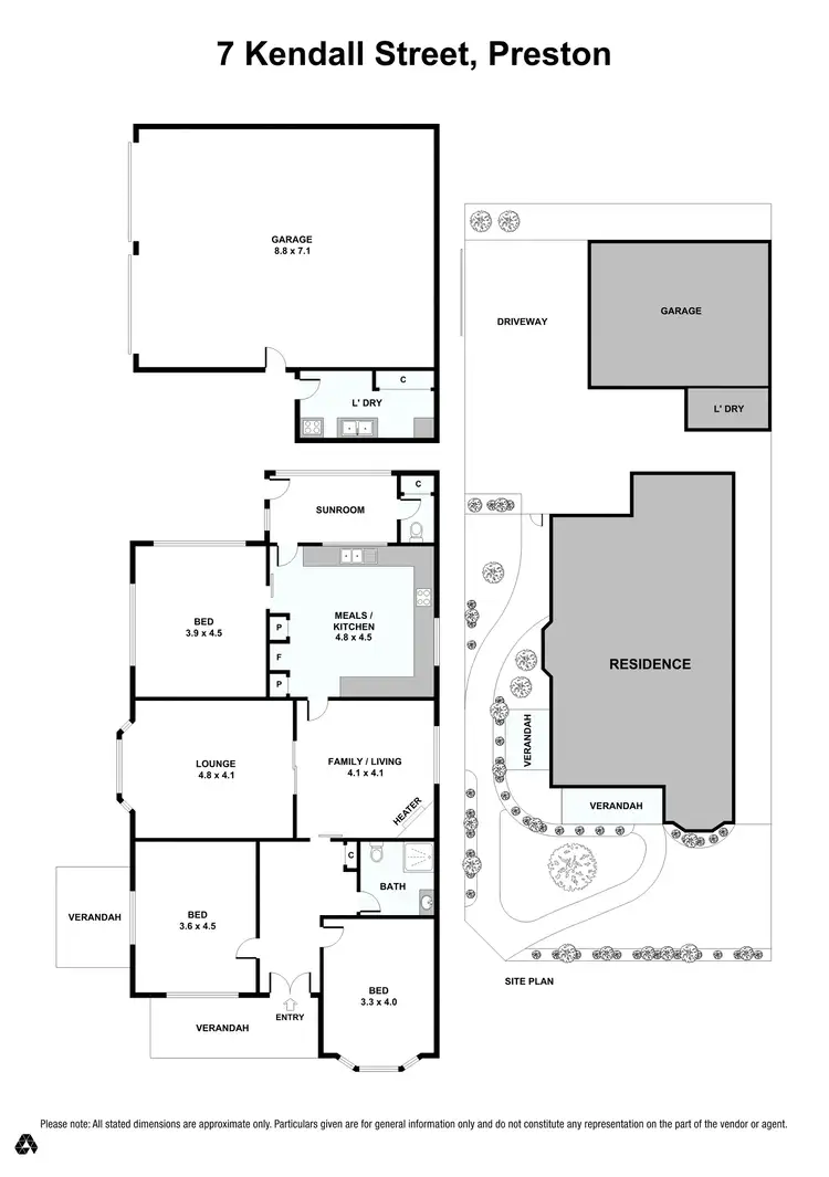 Floorplan of Homely house listing, 7 Kendall Street, Preston VIC 3072