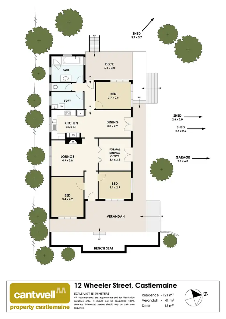Floorplan of Homely house listing, 12 Wheeler Street, Castlemaine VIC 3450