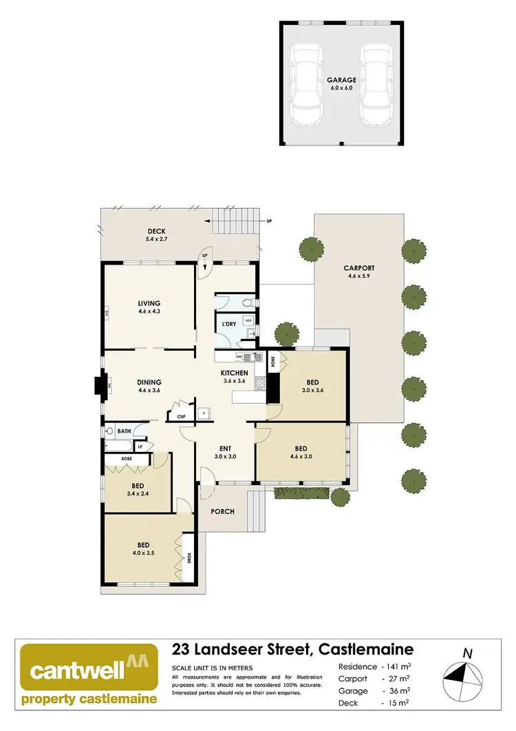 Floorplan of Homely house listing, 23 Landseer Street, Castlemaine VIC 3450