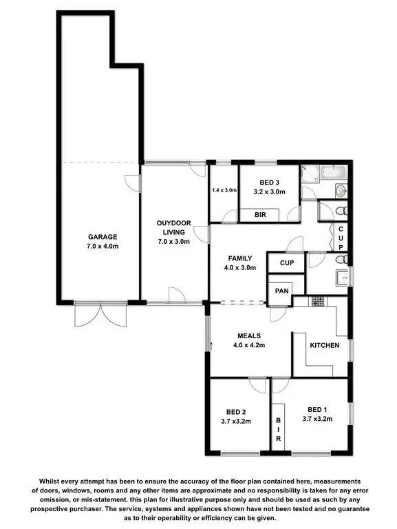Floorplan of Homely house listing, 37 Elizabeth Street, Port Macdonnell SA 5291