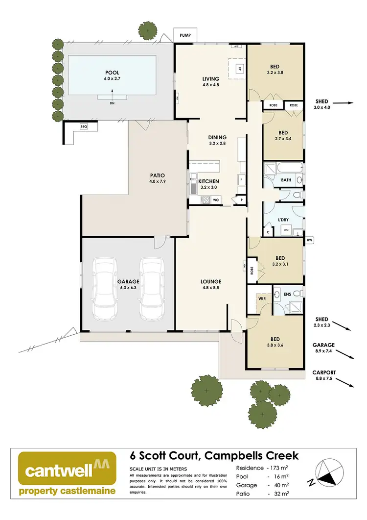 Floorplan of Homely house listing, 6 Scott Court, Campbells Creek VIC 3451