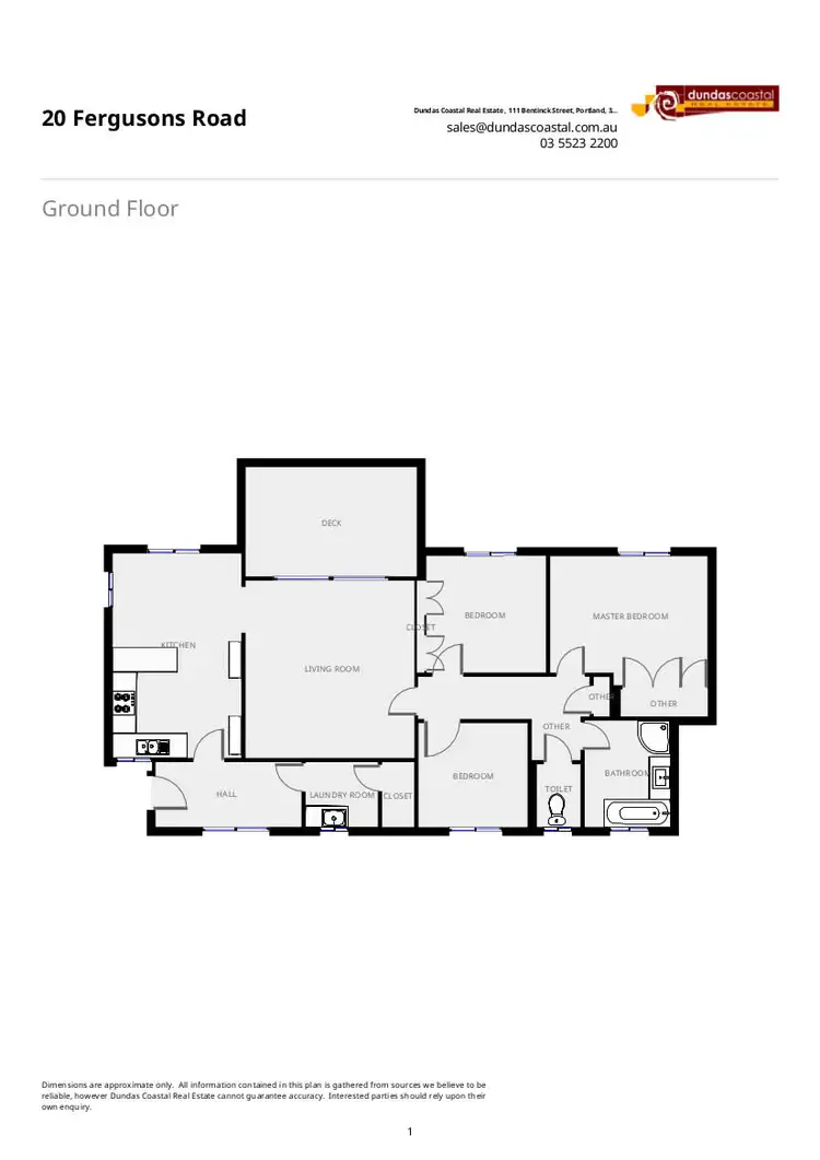 Floorplan of Homely house listing, 20 Fergusons Road, Portland VIC 3305