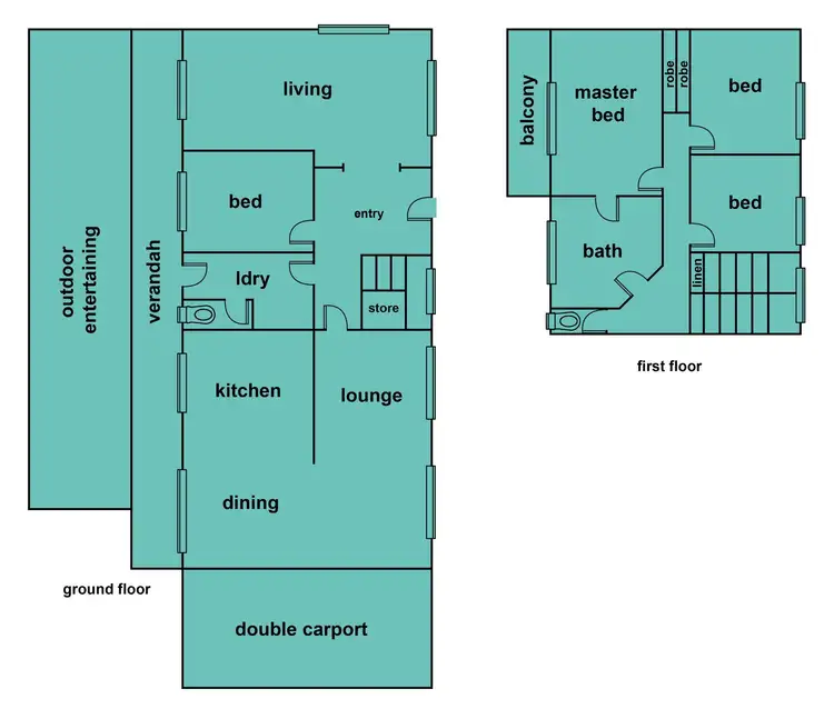 Floorplan of Homely rural property listing, 15 Windermere-Haddon Road, Haddon VIC 3351