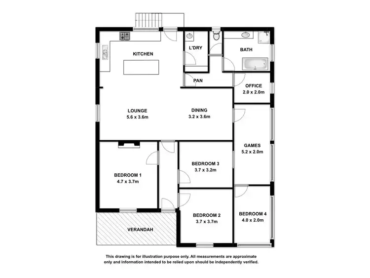 Floorplan of Homely house listing, 10 Davenport Street, Millicent SA 5280