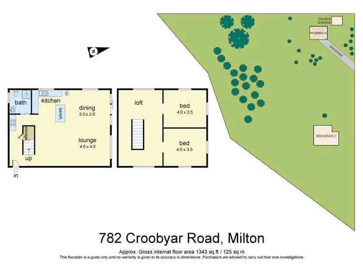 Floorplan of Homely rural property listing, 782 Croobyar Road, Milton NSW 2538