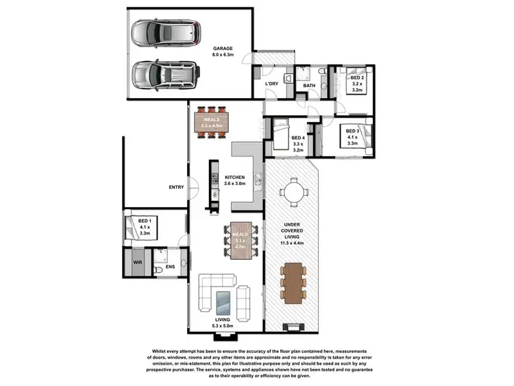 Floorplan of Homely rural property listing, 54 McKenzies Road, Bushfield VIC 3281