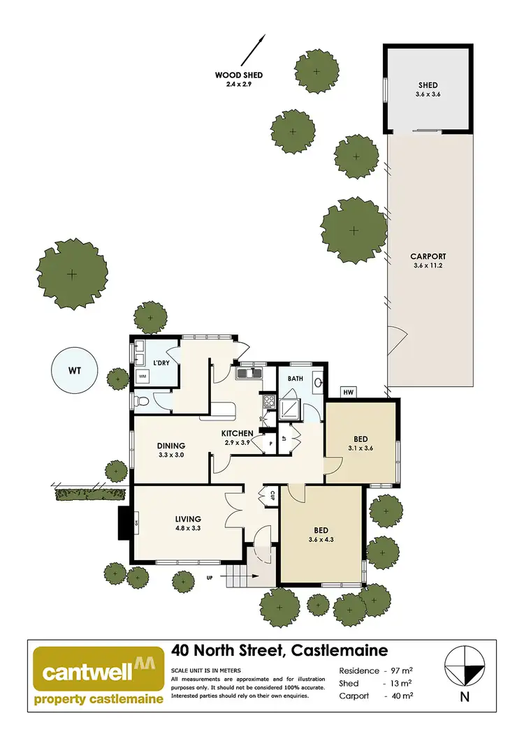 Floorplan of Homely house listing, 40 North Street, Castlemaine VIC 3450