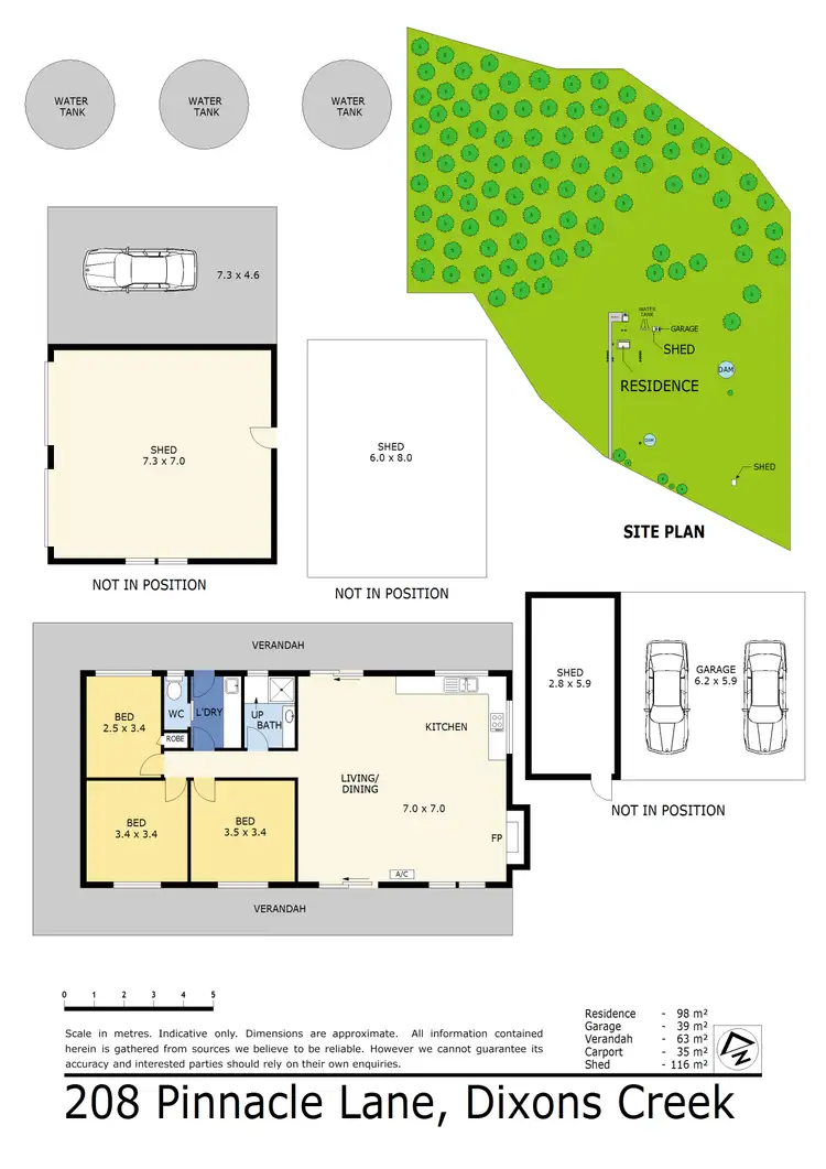Floorplan of Homely house listing, 208 Pinnacle Lane, Dixons Creek VIC 3775