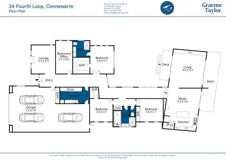 Floorplan of Homely house listing, 34 Fourth Loop, Barwon Heads VIC 3227