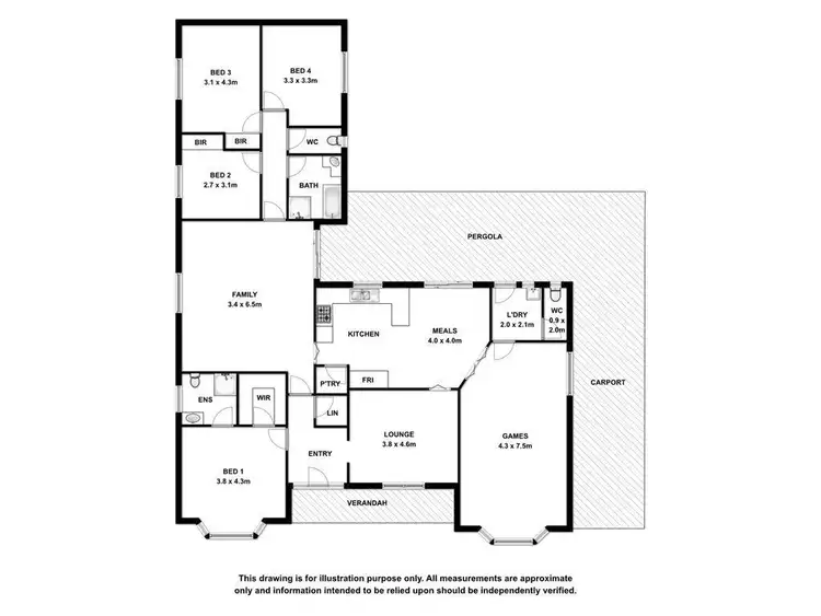 Floorplan of Homely house listing, 12 Jasmine Avenue, Mount Gambier SA 5290