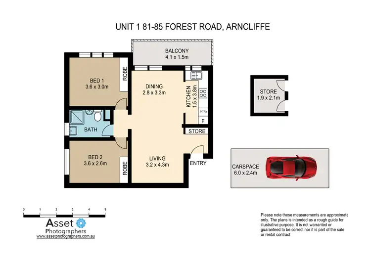 Floorplan of Homely apartment listing, 1/81-85 Forest Road, Arncliffe NSW 2205