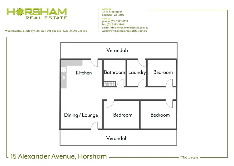 Floorplan of Homely house listing, 15 Alexander Avenue, Horsham VIC 3400
