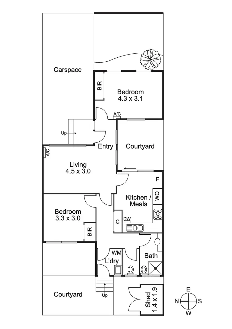Floorplan of Homely villa listing, 3/61 The Grove, Coburg VIC 3058
