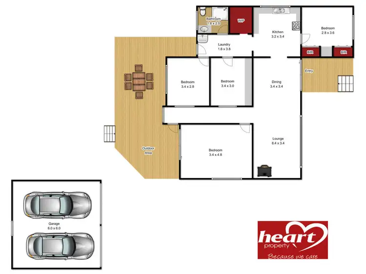 Floorplan of Homely house listing, 8 Newton Street, Seaspray VIC 3851