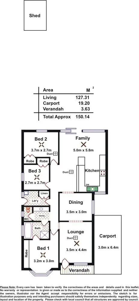 Floorplan of Homely house listing, 18 Beaconsfield Terrace, Ascot Park SA 5043