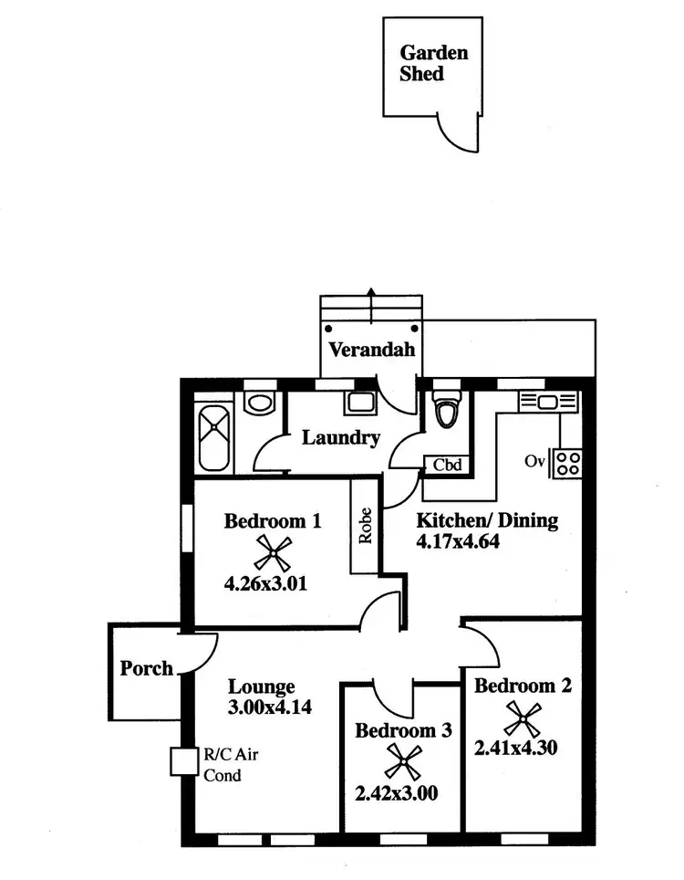 Floorplan of Homely house listing, 26 Knowles Road, Elizabeth Vale SA 5112