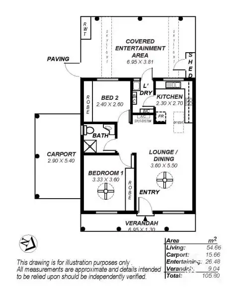 Floorplan of Homely unit listing, 17/76 Gawler Street, Mount Barker SA 5251