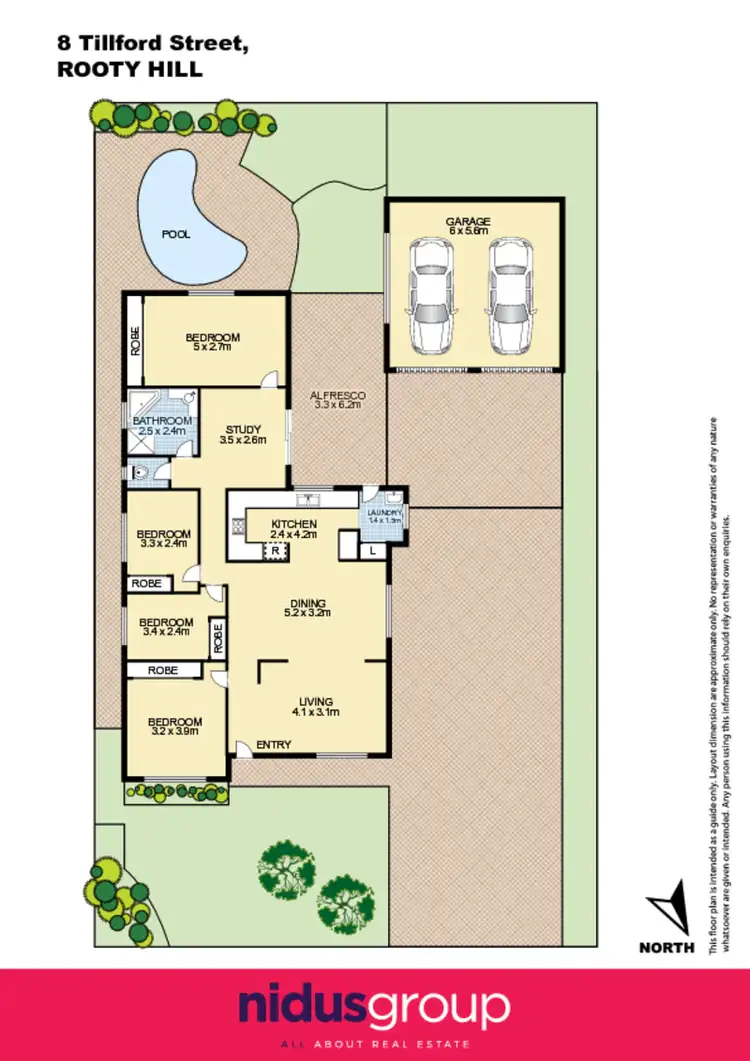 Floorplan of Homely house listing, 8 Tillford Grove, Rooty Hill NSW 2766