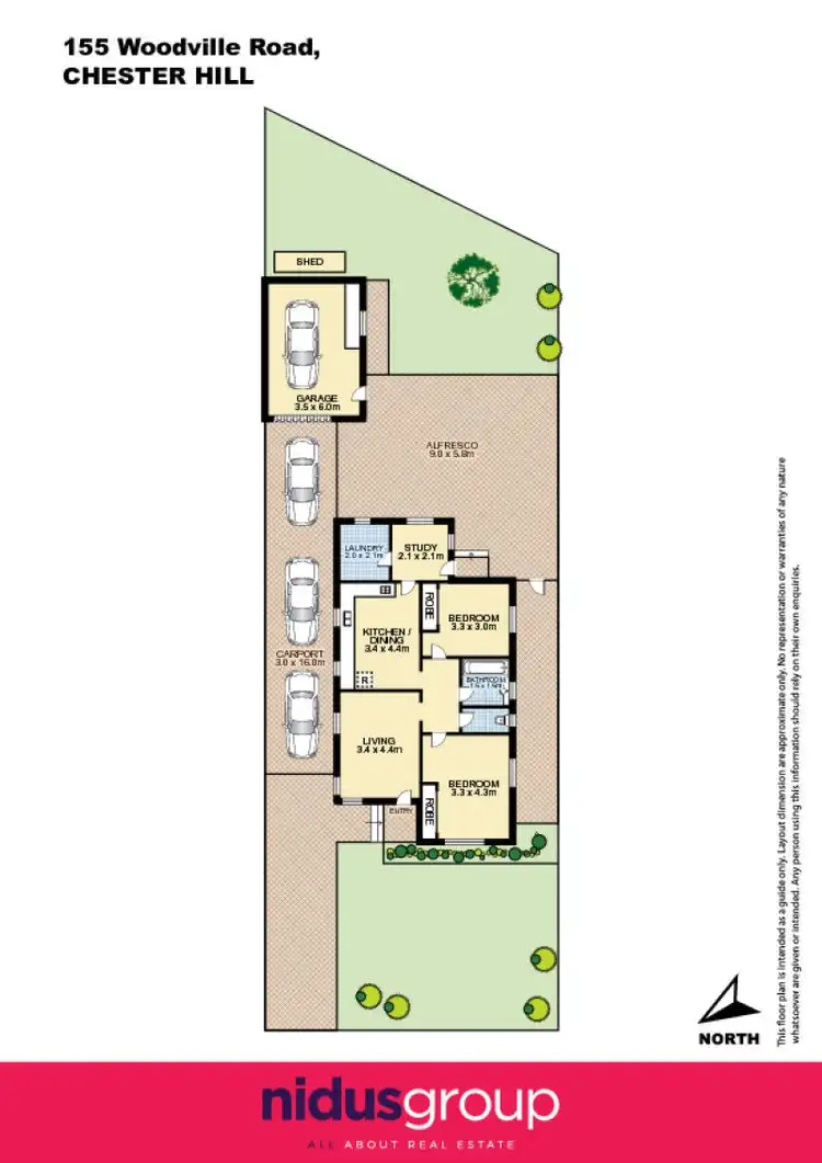 Floorplan of Homely house listing, 155 Woodville Road, Chester Hill NSW 2162